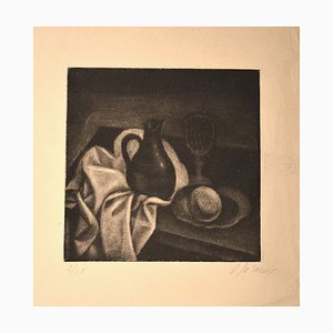 Nature Morte au Pichet - Original Manière Noir by Demetrios Galanis - 1925 ca. 1925 ca.-ZCI-760325