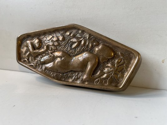 Naughty Risque Double Sided Bronze Dish, 1900s-LCR-1797589