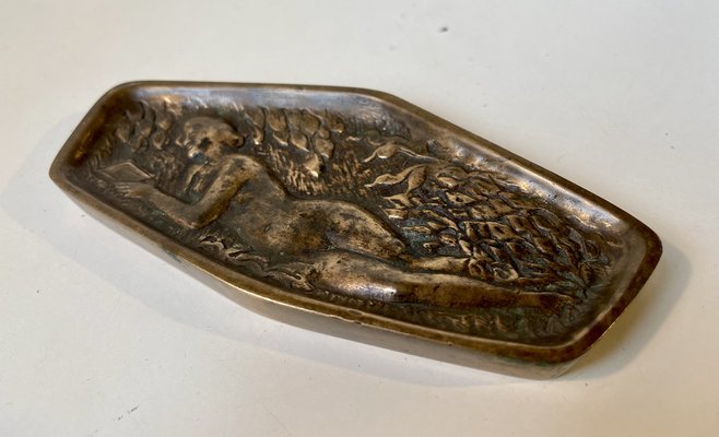 Naughty Risque Double Sided Bronze Dish, 1900s-LCR-1797589