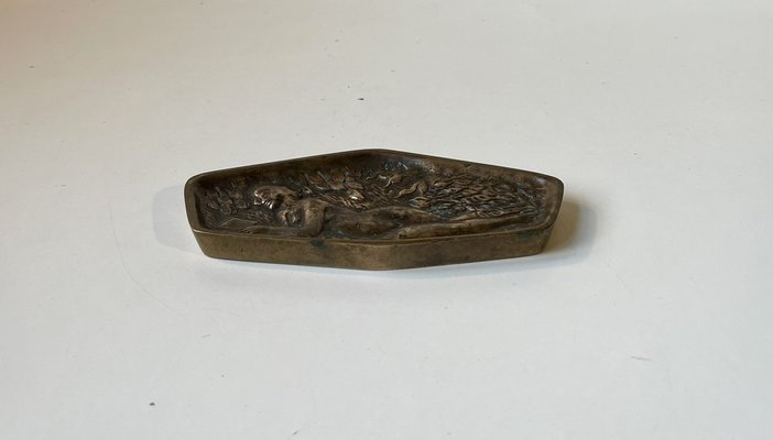 Naughty Risque Double Sided Bronze Dish, 1900s-LCR-1797589