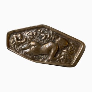 Naughty Risque Double Sided Bronze Dish, 1900s-LCR-1797589