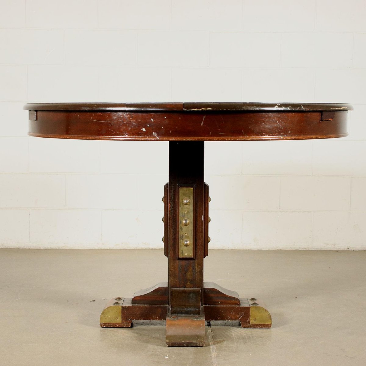 Navy Style Mahogany Table, 1950s