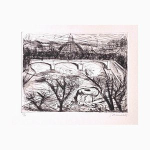 Nazareno Gattamenata, St. Peter and Tiber, Original Etching, 1970s-ZCI-1234346