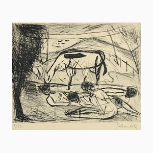 Nazareno Gattamenata, The Rest, Etching, Late 20th Century-ZCI-2029817