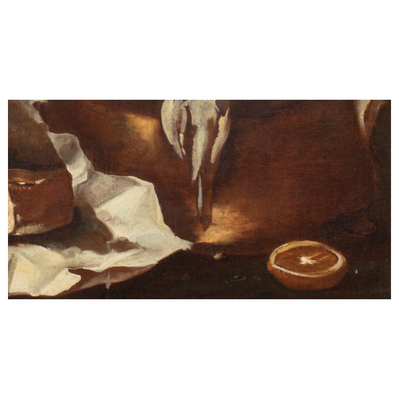 Neapolitan Master, Still Life with Cuttlefish, 17th Century, Oil on Canvas