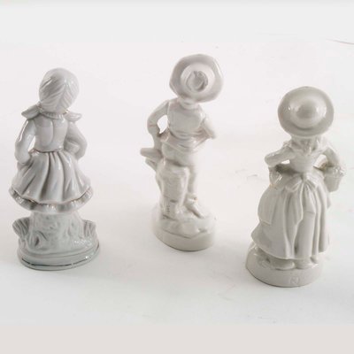 Neapolitan Porcelain Characters from Capodimonte, 1920s, Set of 3-NJV-879025