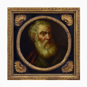 Neapolitan School Artist, Philosopher, 1600s, Oil on Canvas, Framed-VHF-1823517