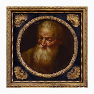 Neapolitan School Artist, Philosopher, 1600s, Oil on Canvas, Framed-VHF-1170153