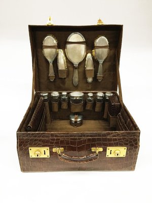 Necessaire Travel Case with Silver Interior from William Neale & Son Ltd, Birmingham-UCH-1224908