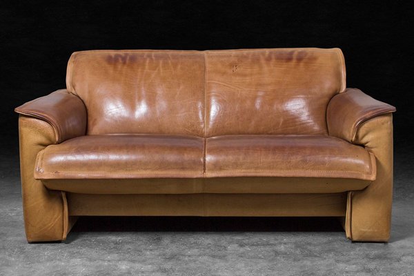 Neck Leather 2-Seat Sofa from Leolux, 1970s-QVY-912149