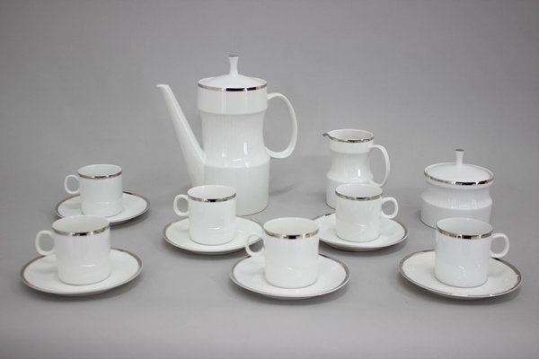 Nefertiti Porcelain Tea Set by Jaroslav Jezek, Czechoslovakia, 1964, Set of 9-TZ-1278227