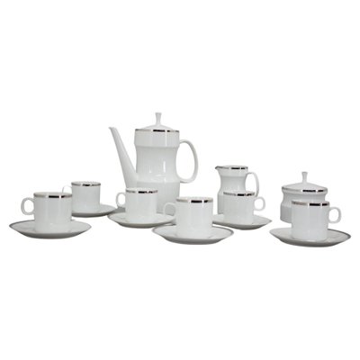 Nefertiti Porcelain Tea Set by Jaroslav Jezek, Czechoslovakia, 1964, Set of 9-TZ-1278227