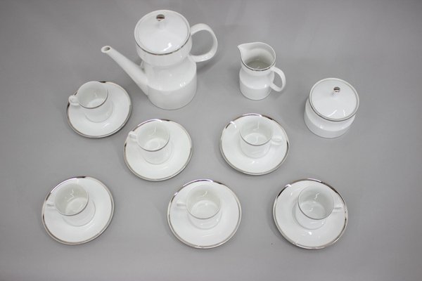 Nefertiti Porcelain Tea Set by Jaroslav Jezek, Czechoslovakia, 1964, Set of 9-TZ-1278227