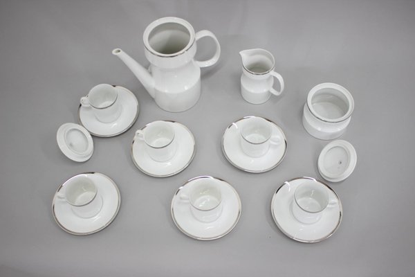 Nefertiti Porcelain Tea Set by Jaroslav Jezek, Czechoslovakia, 1964, Set of 9-TZ-1278227