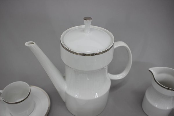 Nefertiti Porcelain Tea Set by Jaroslav Jezek, Czechoslovakia, 1964, Set of 9-TZ-1278227