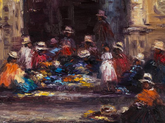 Nelly Binaghi, Seamstresses in Argentina, Oil on Canvas, Framed, Set of 2-GPP-1146779