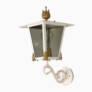 Neo-Baroque White Gold Outer Wall Lantern from Bega, 1960s-DUM-1320716