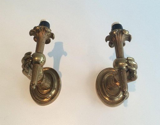 Neo-Classical Bronze Torcheres, 1920s, Set of 2-BA-658601