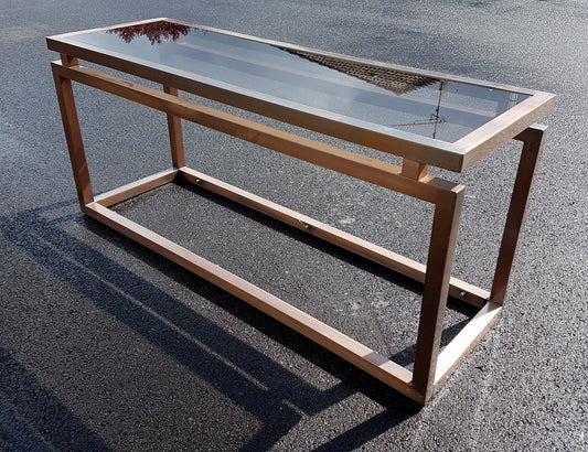 Neo Classical Copper Style Console Table, 1970s