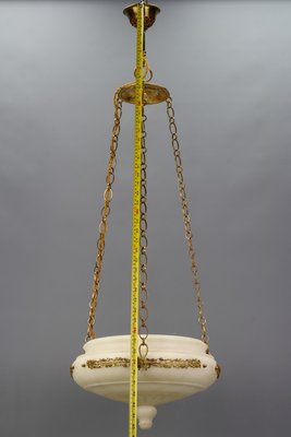 Neo-Classical Gilt Bronze and Brass Pendant Light, 1890s-KEG-1377254