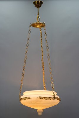 Neo-Classical Gilt Bronze and Brass Pendant Light, 1890s-KEG-1377254