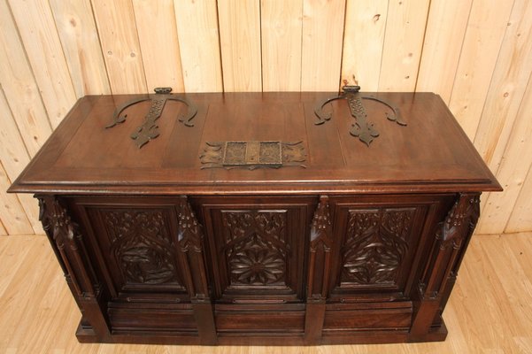 Neo-Gothic Chest in Walnut-KMQ-1332639