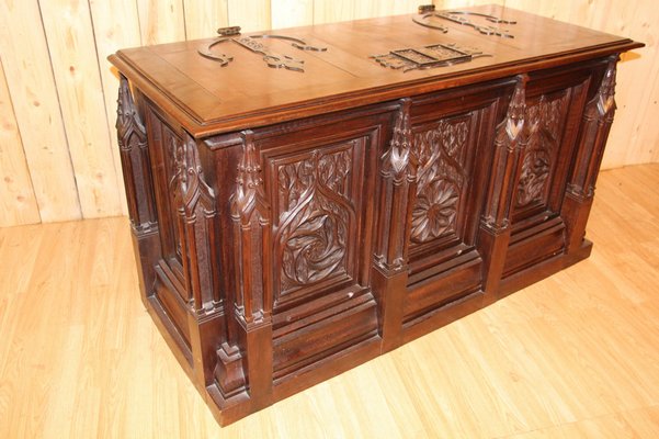 Neo-Gothic Chest in Walnut-KMQ-1332639