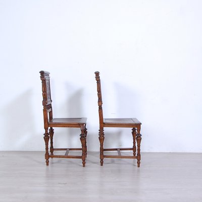 Neo-Rage in Wooden Chairs, 1890s, Set of 2-XSG-1720434