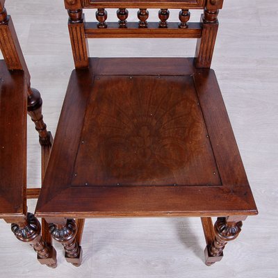 Neo-Rage in Wooden Chairs, 1890s, Set of 2-XSG-1720434