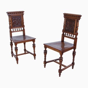 Neo-Rage in Wooden Chairs, 1890s, Set of 2-XSG-1720434