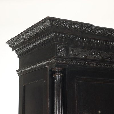 Neo-Renaissance Style Ebonized Wardrobe-VMM-2031632