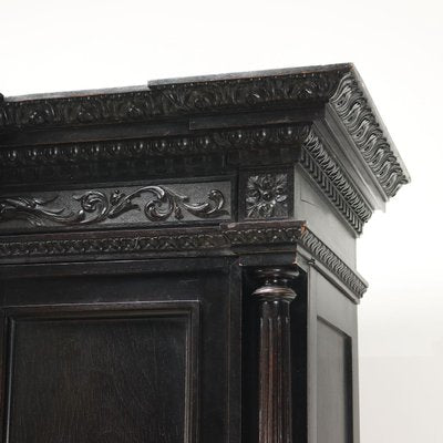 Neo-Renaissance Style Ebonized Wardrobe-VMM-2031632