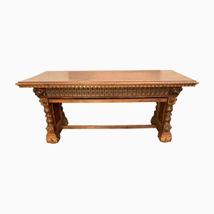 Neo Renaissance Walnut Table, 1890s-IJR-1395962