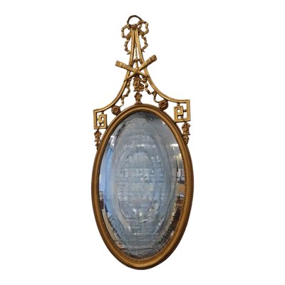 Neoclassic Gilt Wood Round Mirror, 1800s-TCS-1806012