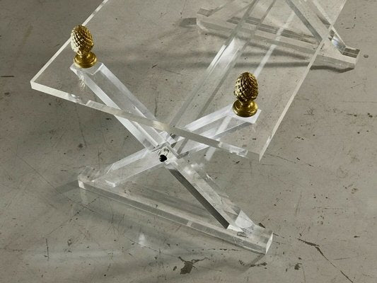 Neoclassical Acrylic Glass Coffee Table, 1970s-NLF-558824