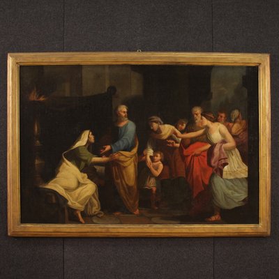 Neoclassical Artist, Figurative Scene, Late 18th Century, Oil on Canvas, Framed-RP-1719288