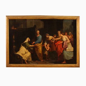 Neoclassical Artist, Figurative Scene, Late 18th Century, Oil on Canvas, Framed-RP-1719288