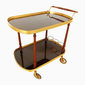 Neoclassical Brass Drinks Trolley, 1960s-IRH-1816882