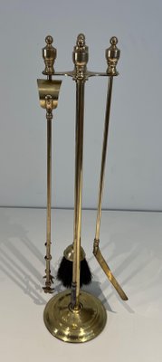 Neoclassical Brass Fire Set, 1970s-BA-1787274