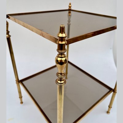 Neoclassical Brass Side Tables from Maison Jansen, Set of 2-GMU-1797978