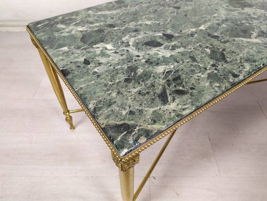 Neoclassical Coffee Table in Bronze and Marble, 1950s-EAD-1768605