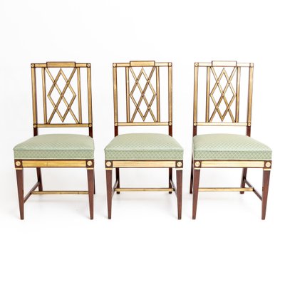 Neoclassical Dining Room Chairs, Late 18th Century, Set of 3-VEI-1748779