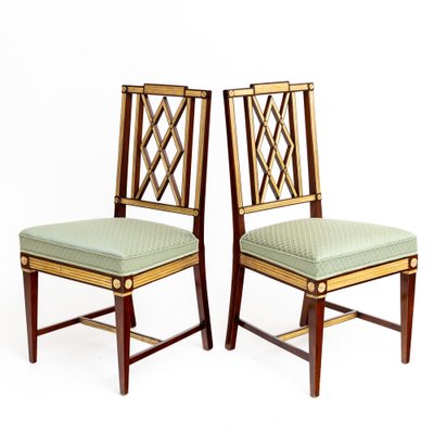 Neoclassical Dining Room Chairs, Late 18th Century, Set of 3-VEI-1748779