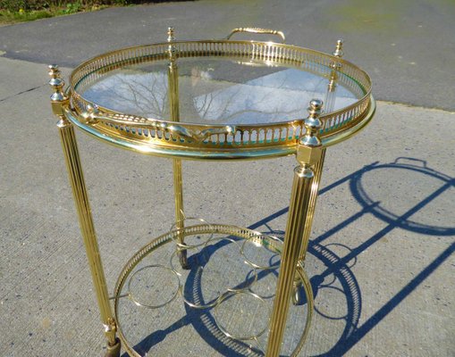 Neoclassical French Round Trolley, 1970s-AWL-605819