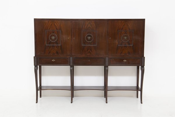 Neoclassical Italian Mahogany Sideboard attrivuted to Gianni Versace, 1955-RCE-1414915