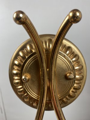 Neoclassical Italian Wall Lights in Gilt Brass by Gaetano Sciolari for Sciolari, 1960s, Set of 2-WZZ-1179077