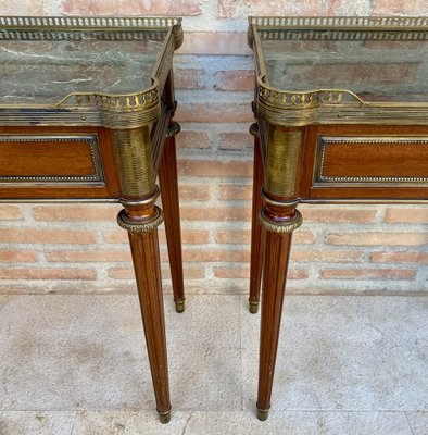 Neoclassical Mahogany Bedside Tables, 1920s, Set of 2-NOU-1764390