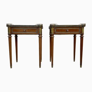 Neoclassical Mahogany Bedside Tables, 1920s, Set of 2-NOU-1764390