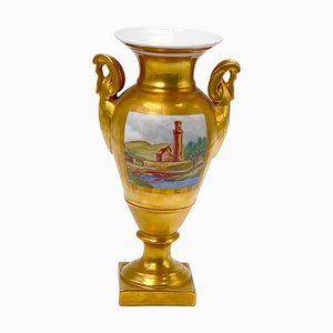 Neoclassical Porcelain Vase with Hand-Painted Ornaments by Jacob Petit-UR-1320843