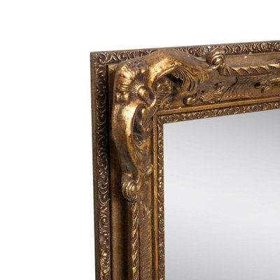 Neoclassical Spanish Empire Gold Mirror in Hand-Carved Wood, 1970-UZ-1185625